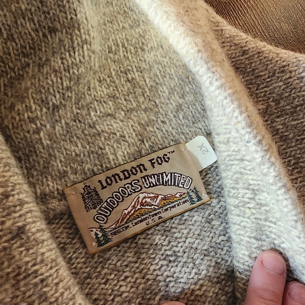 Vintage Men's London Fog Wool Blend Sweater 🐑 - Picture 4 of 9